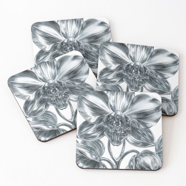 Item preview, Futuristic Chrome Orchid Flower designed and sold by 3D-EL.