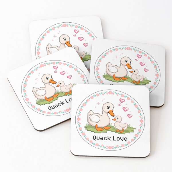 Item preview, Mother's Day : Call duck pixel art "Quack love" designed and sold by Nuist25.