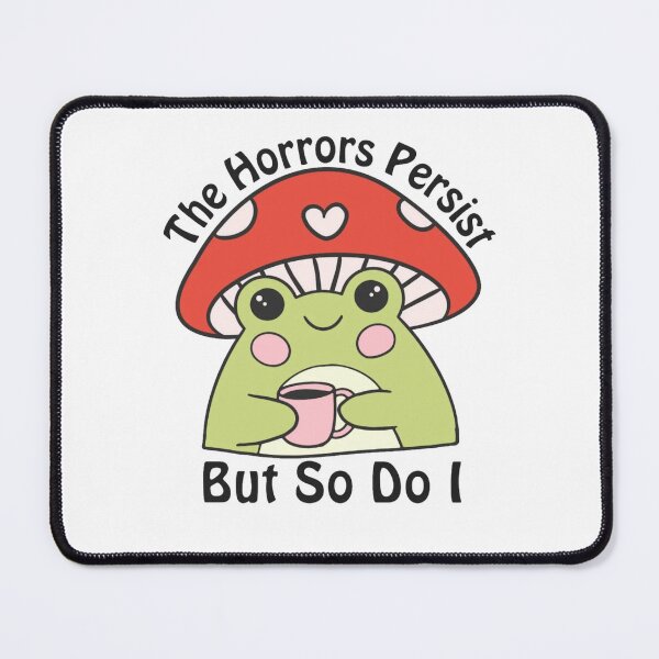 Item preview, The Horrors Persist Retro Frog Coffee Lover designed and sold by SAFIXO.