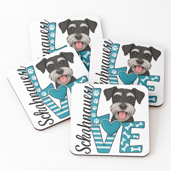 Aperçu de l'œuvre J'ADORE le Schnauzer créée et vendue par SpaceForFuture.