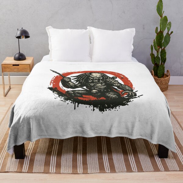 Item preview, Predator Warrior with Spear | Sci-Fi Hunter Vintage Art designed and sold by Petru&Myself.
