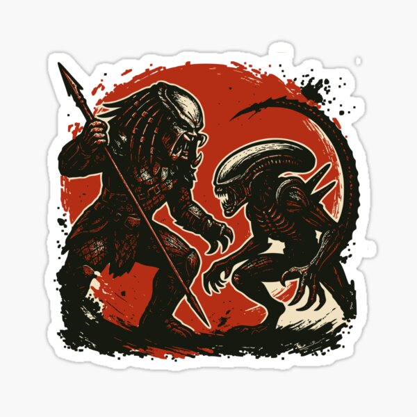 Stickers Alien Vs Predator - Décoration Pour Pincab / Flipper - Neuf