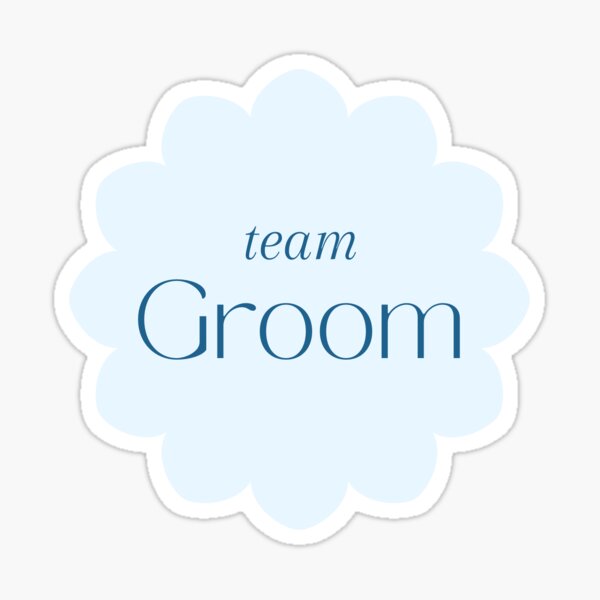 Item preview, Team Groom Wedding Sticker designed and sold by StickerShop2024.