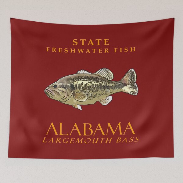 Item preview, Alabama Territory Freshwater Fish The Largemouth Bass designed and sold by taiche.