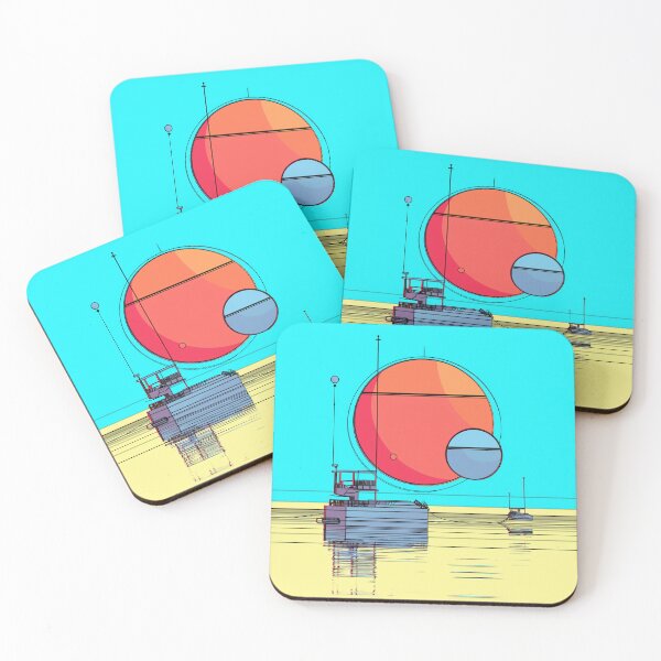 Item preview, Y2K Vaporwave Seascape designed and sold by Bearabilia.