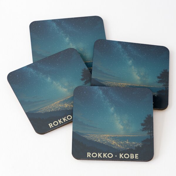 Item preview, Night View from Mount Rokko – Lights of Kobe designed and sold by NihonKamonScape.
