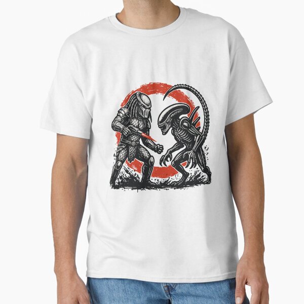 Item preview, Predator vs Alien Laser Duel | Clean Sci-Fi Comic Style designed and sold by Petru&Myself.