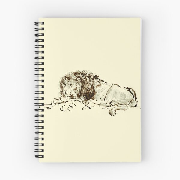 Item preview, Vintage Rembrandt Ink Sketch of a Lion designed and sold by Marymarice.