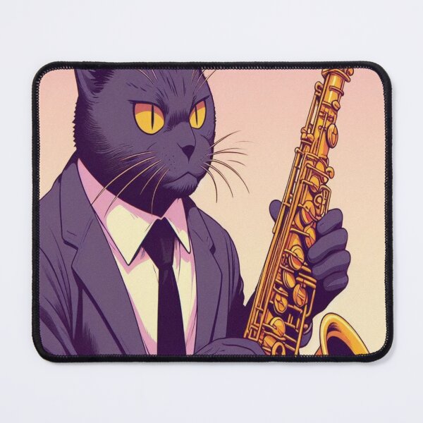 Item preview, cat saxophone designed and sold by Creativnani.