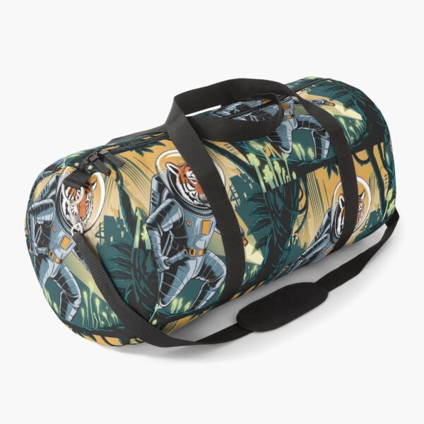 Item preview, Vintage Tiger Astronaut Exploring Alien Jungle designed and sold by Into The Rabbit Hole.