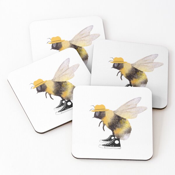 Item preview, Bee in Hat and Sneakers - Spring Summer Symbol designed and sold by GorinART.