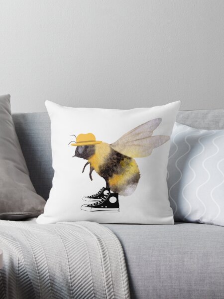 Item preview, Bee in Hat and Sneakers - Spring Summer Symbol designed and sold by GorinART.