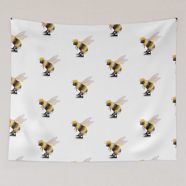 Item preview, Bee in Hat and Sneakers - Spring Summer Symbol designed and sold by GorinART.