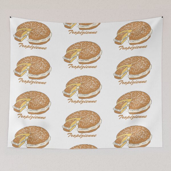 Item preview, Tropézienne Illustration – Glamorous & Vintage French Pastry Shop designed and sold by CecileLenam.
