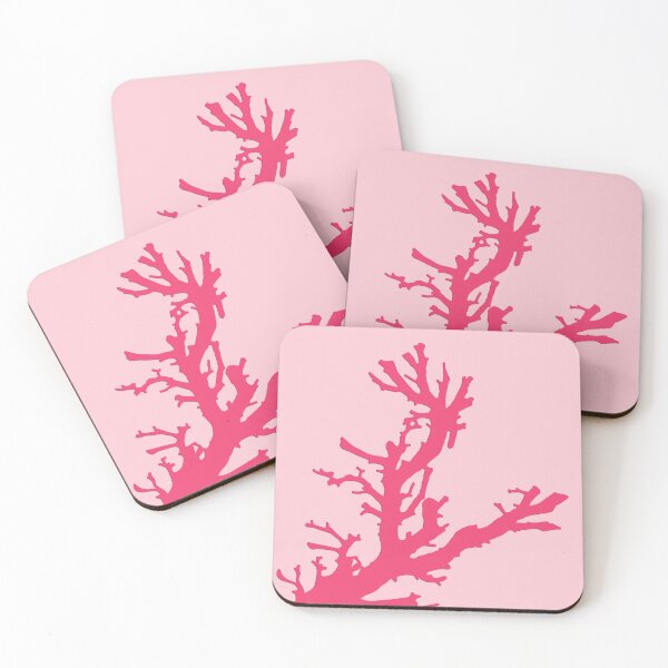 Item preview, Coral branch - shades of coral pink designed and sold by Marymarice.