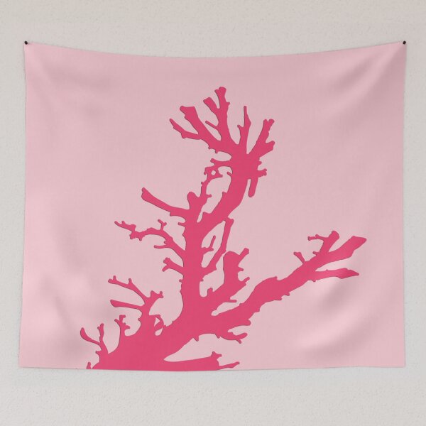 Item preview, Coral branch - shades of coral pink designed and sold by Marymarice.