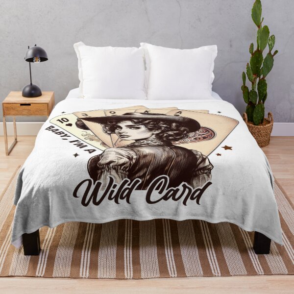 Item preview, Baby, I'm a Wild Card – Cowgirl with Cards Western Retro Design designed and sold by Cowgirl Sister 12.