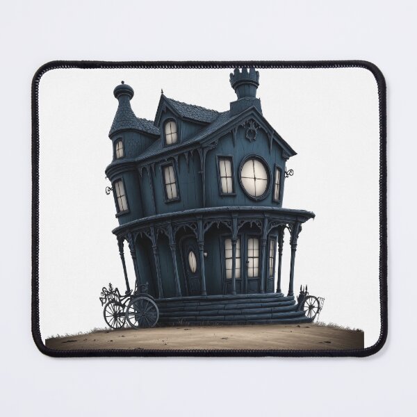 Item preview, Spooky House Tim Burton Style Vinyl Decals, Home Decor, Halloween Stickers, Laptop Decor, Unique Gifts for Ghost Story Lovers designed and sold by FPortraits.