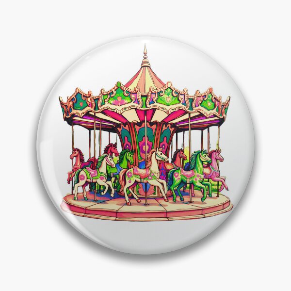 Item preview, Christmas Carousel in Candy Stripes designed and sold by Marymarice.
