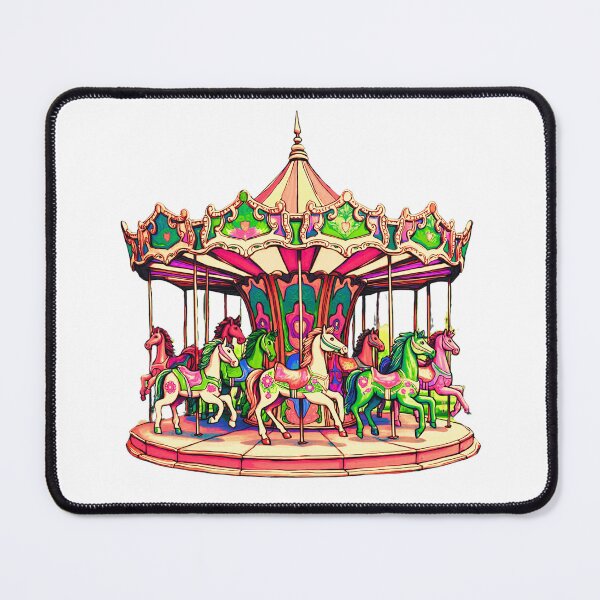 Item preview, Christmas Carousel in Candy Stripes designed and sold by Marymarice.