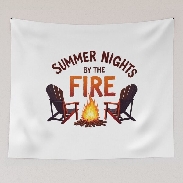 Item preview, summer nights by the fire Cozy Campfire Nights: Summer's Warm Embrace designed and sold by latelierdechris.
