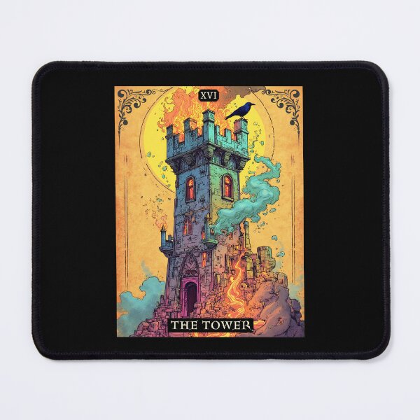 Item preview, Tarot Card Illustration, The Tower designed and sold by Marymarice.