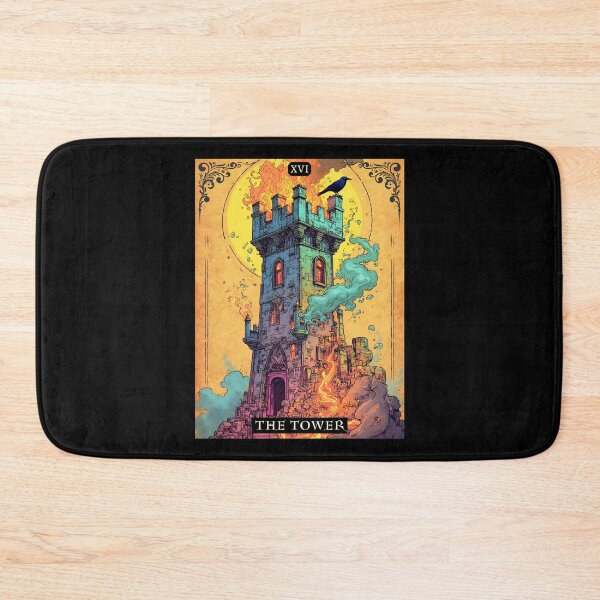 Item preview, Tarot Card Illustration, The Tower designed and sold by Marymarice.