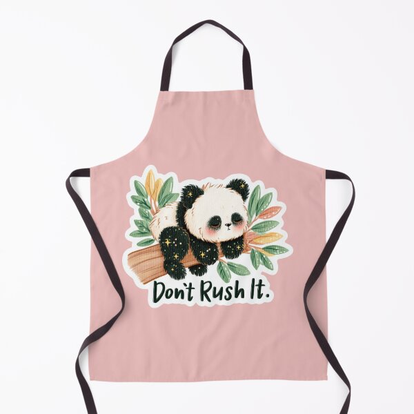 Item preview, Don’t Rush It – Relaxing Panda on Tree Motivational Art designed and sold by ThaiArtShop.