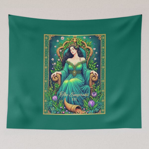 Item preview, Tarot Card Illustration, The Empress designed and sold by Marymarice.