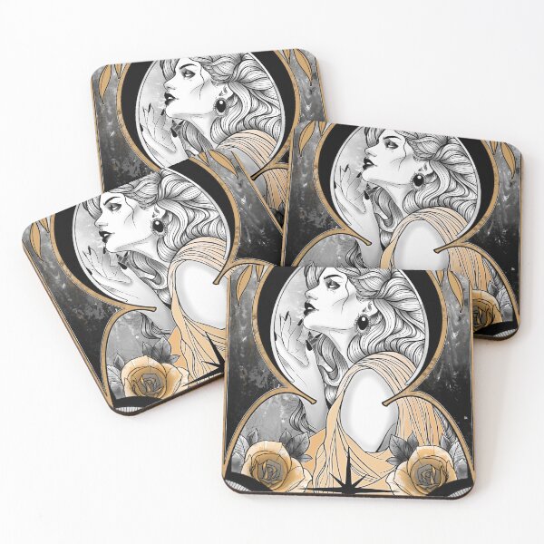 Item preview, Art Nouveau Lady designed and sold by jessikamattila.
