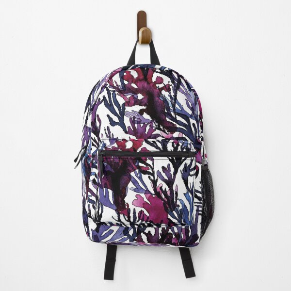 Item preview, A dense forest of seaweed in blue and red tones. designed and sold by AlineDoornhof.
