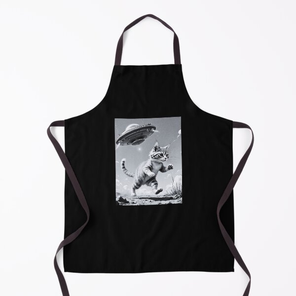 Item preview, Cute Tabby Cat Chased by a UFO designed and sold by Marymarice.