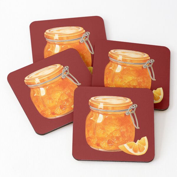 Item preview, Orange Marmalade in a Glass Jar designed and sold by Violet Peonies.