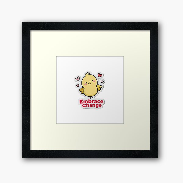 Artikel-Vorschau von Embrace Change – Süßes gelbes Küken mit Herzen, designt und verkauft von ThaiArtShop.