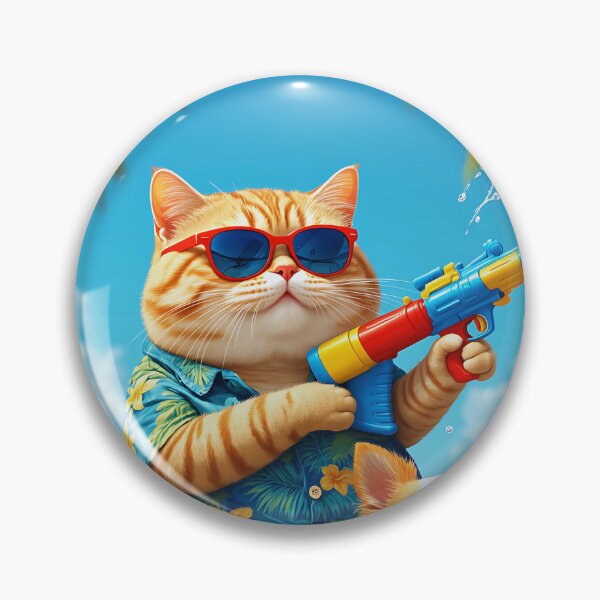 Artikelvorschau, Katze und Hund, Tropical Duo Beach Day entworfen und verkauft von PattaZone.
