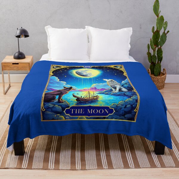 Item preview, Tarot Card Illustration, The Moon designed and sold by Marymarice.
