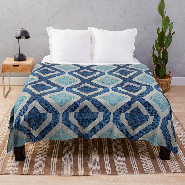 Item preview, Mosaic Pattern of Blues and Whites designed and sold by KitsuneKraze.