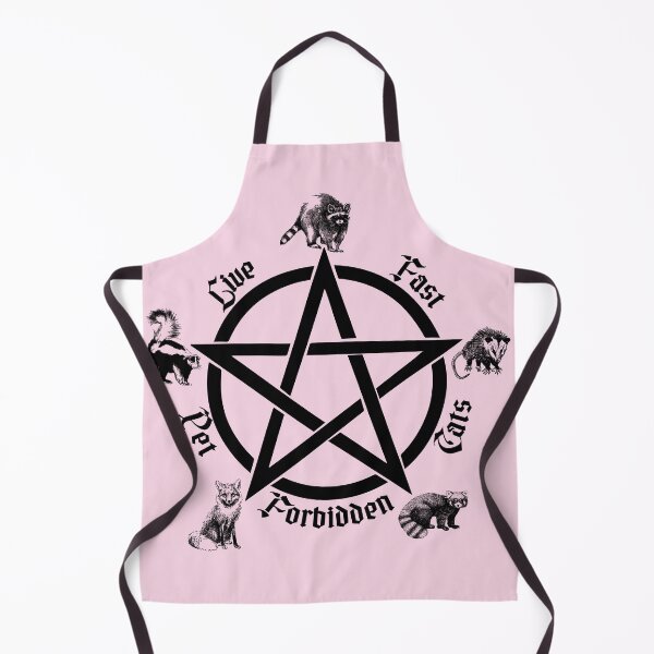 Live Fast Pet Forbidden Cats Apron