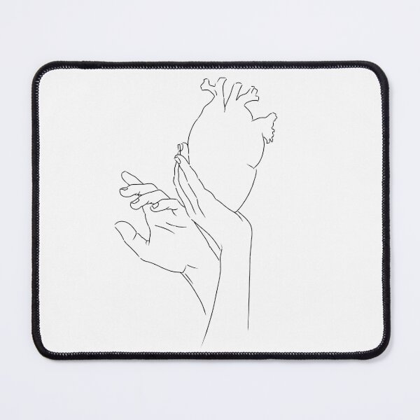 Item preview, AURORA Aksnes What Happened To The Heart ? Hands Lineart designed and sold by incloudines.