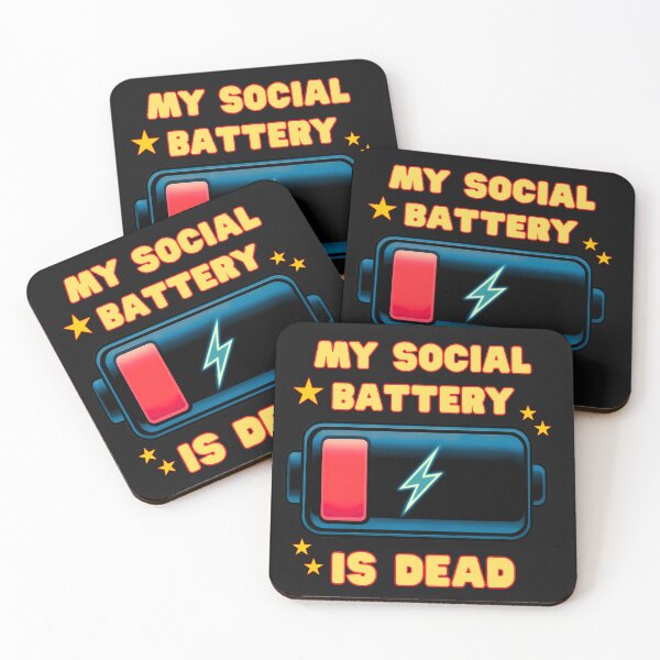 Item preview, Social Battery  Is Dead:  Introvert Mode Activated designed and sold by elynne9.