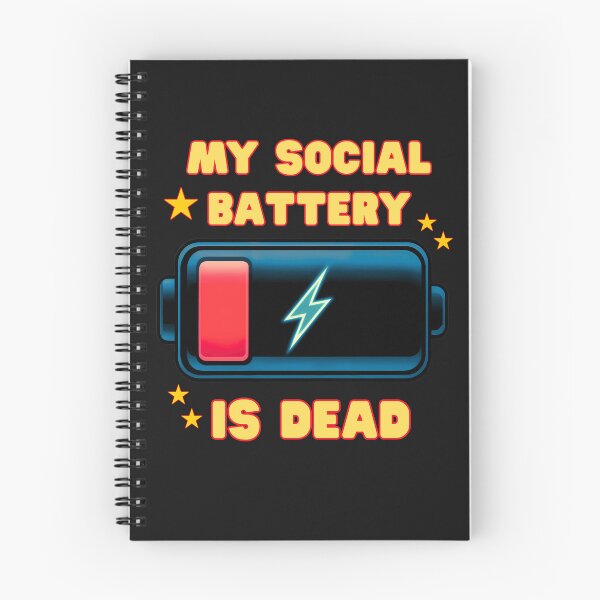 Item preview, Social Battery  Is Dead:  Introvert Mode Activated designed and sold by elynne9.