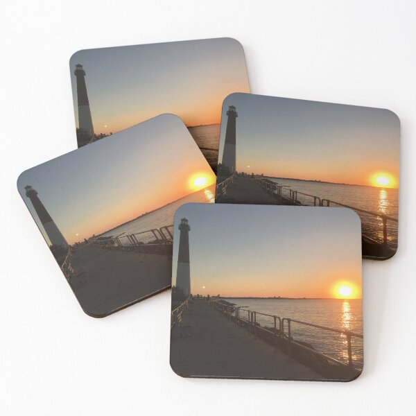 Item preview, lighthouse sunset designed and sold by chickflickcomfort.