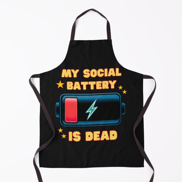 Item preview, Social Battery  Is Dead:  Introvert Mode Activated designed and sold by elynne9.