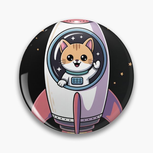 Artikelvorschau, Chibi-Raketenfahrt mit Katzenastronaut entworfen und verkauft von SignumShop.