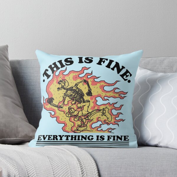 This is Fine Throw Pillow