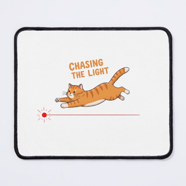 Item preview, Playful Cat Chasing Laser: Funny and Vibrant Design designed and sold by latelierdechris.
