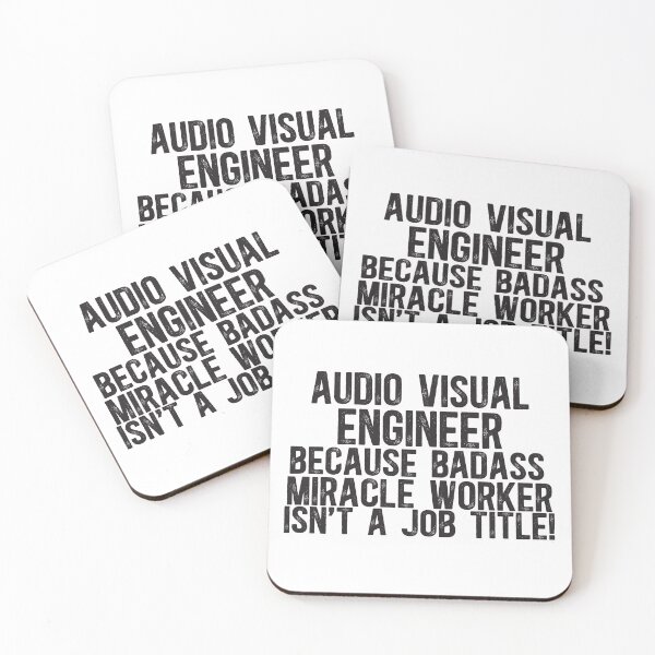 Item preview, Audio Visual Engineer Badass Miracle Worker designed and sold by TeesYouWant.