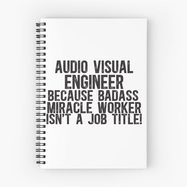 Item preview, Audio Visual Engineer Badass Miracle Worker designed and sold by TeesYouWant.