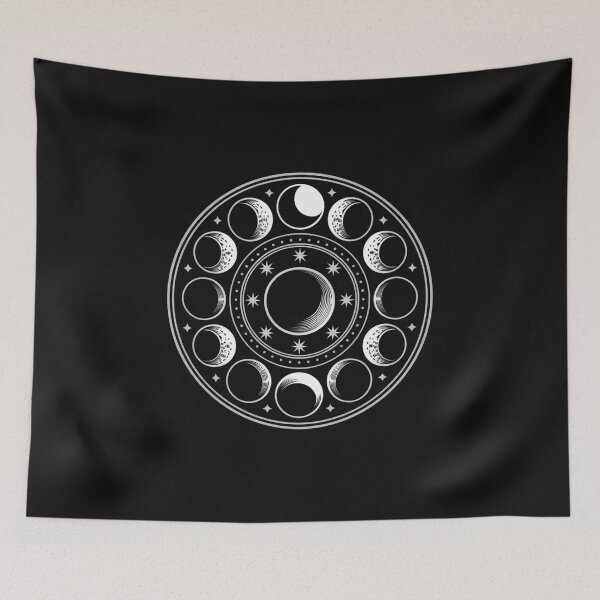 Item preview, Moon Phases Orbiting Magic Circle designed and sold by SignumShop.