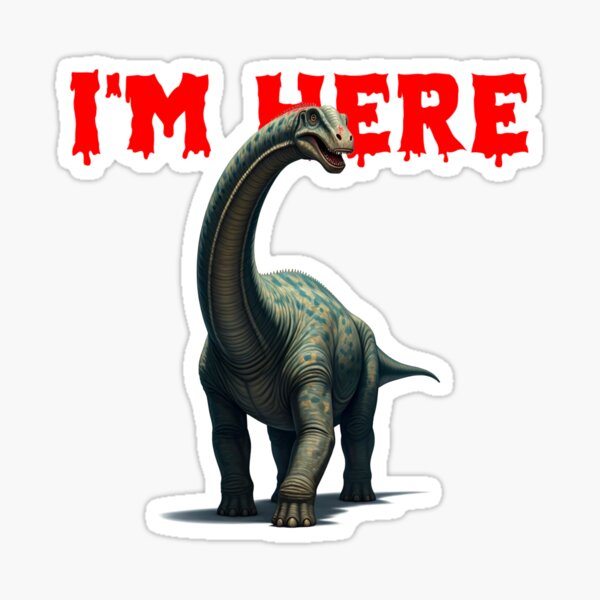 Item preview, Stylized Brontosaurus in a Fierce Attitude designed and sold by rgagliardi2017.